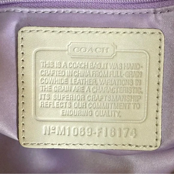 Authentic Coach Carly Leather Tote Bag in Shell! - Picture 14 of 16